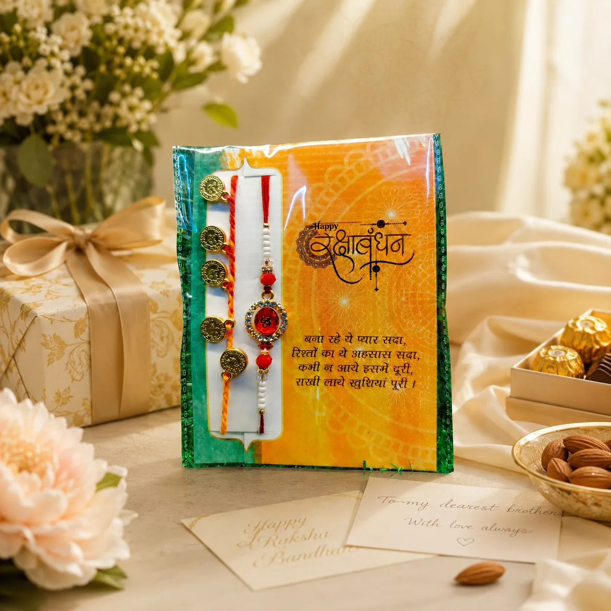 Couple Rakhi for Bhai & Bhabhi