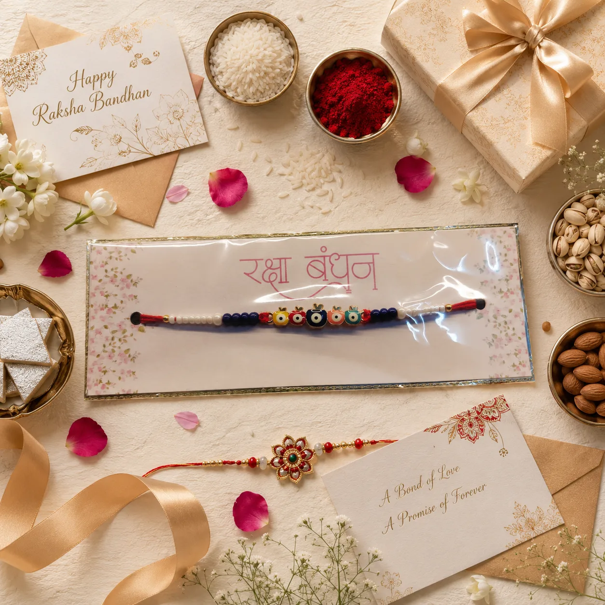 Colorful Nazar Protection Rakhi for Brother