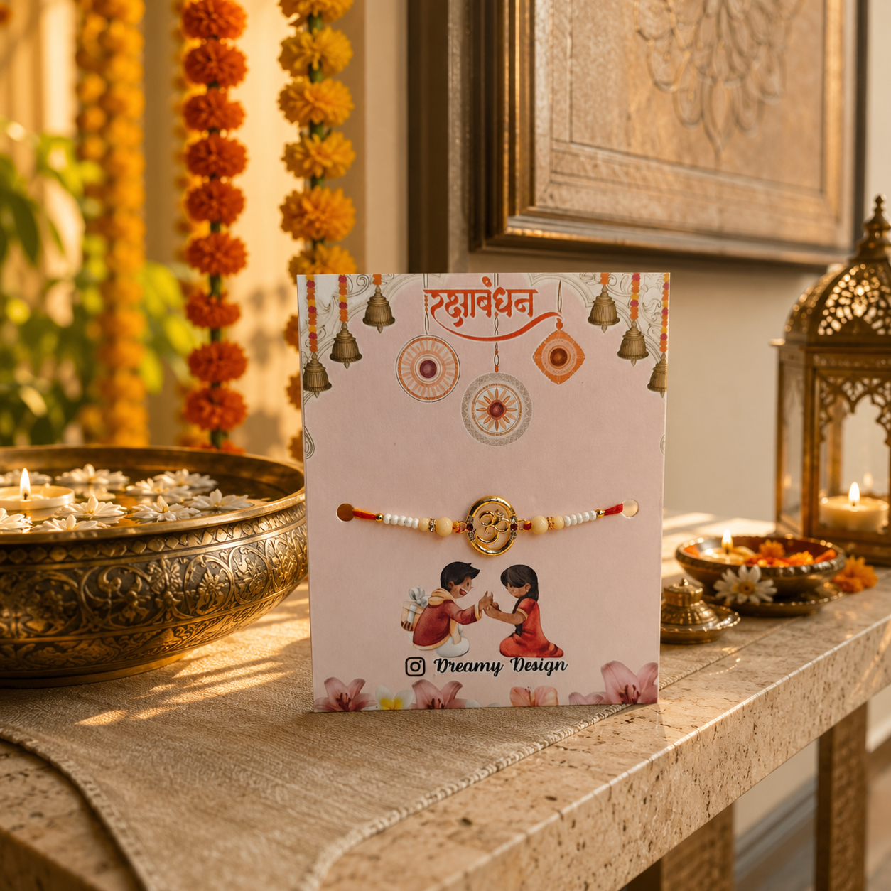 Om Rakhi for Brother Pack of 2