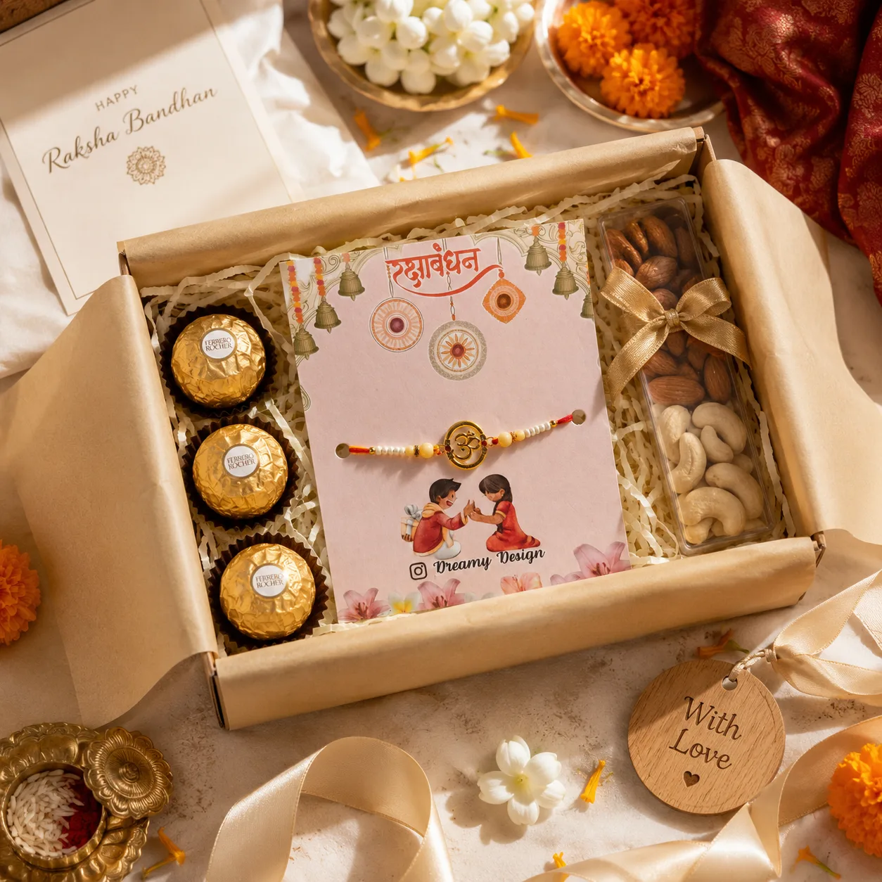 Om Rakhi for Brother Pack of 2
