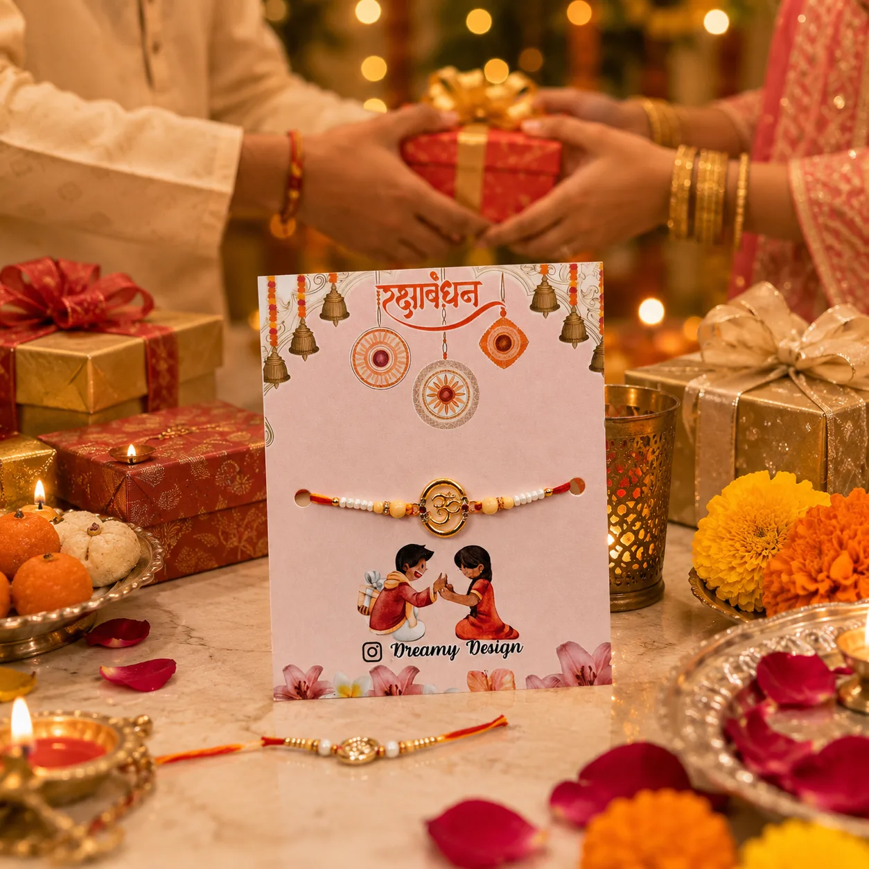 Om Rakhi for Brother Pack of 2