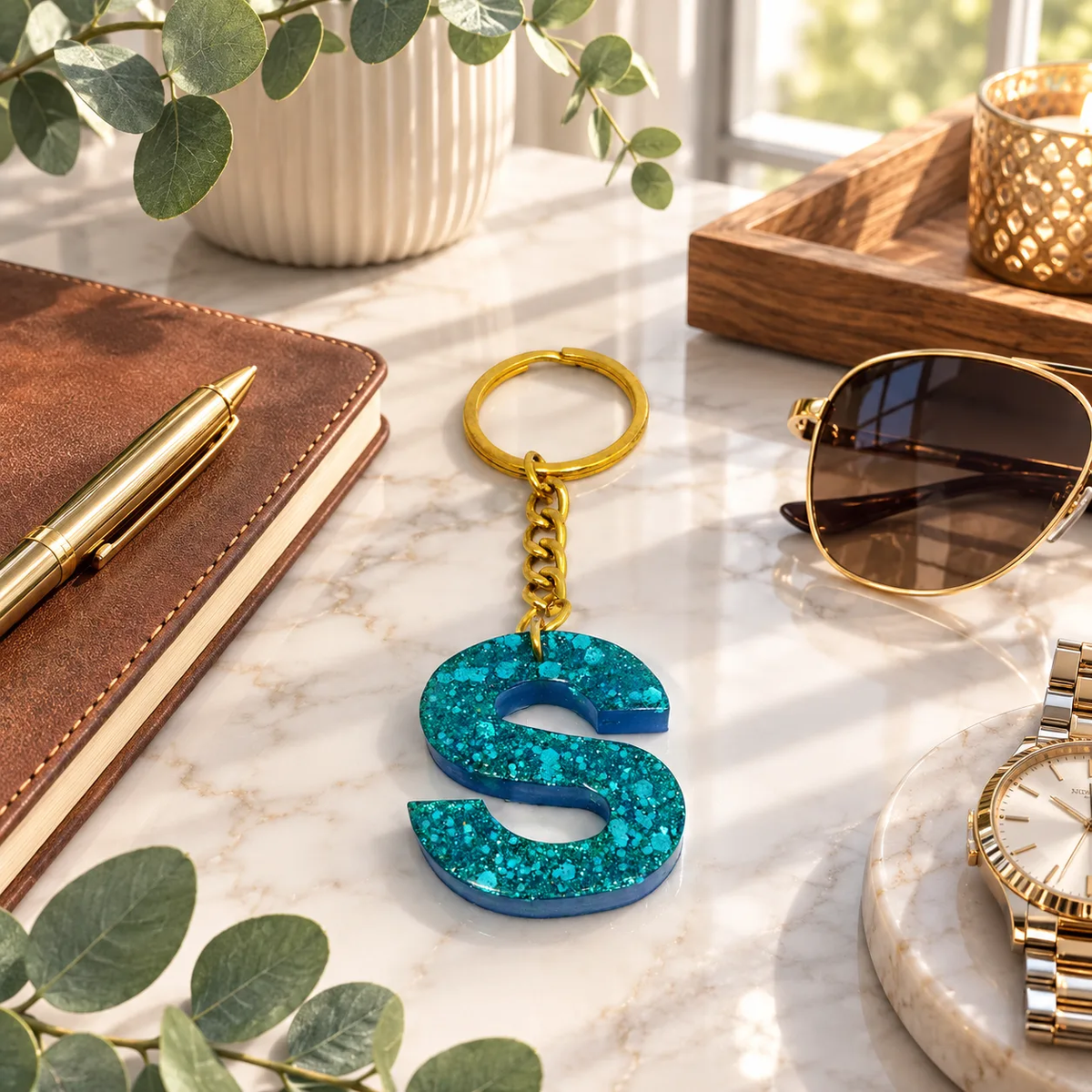Resin keychains