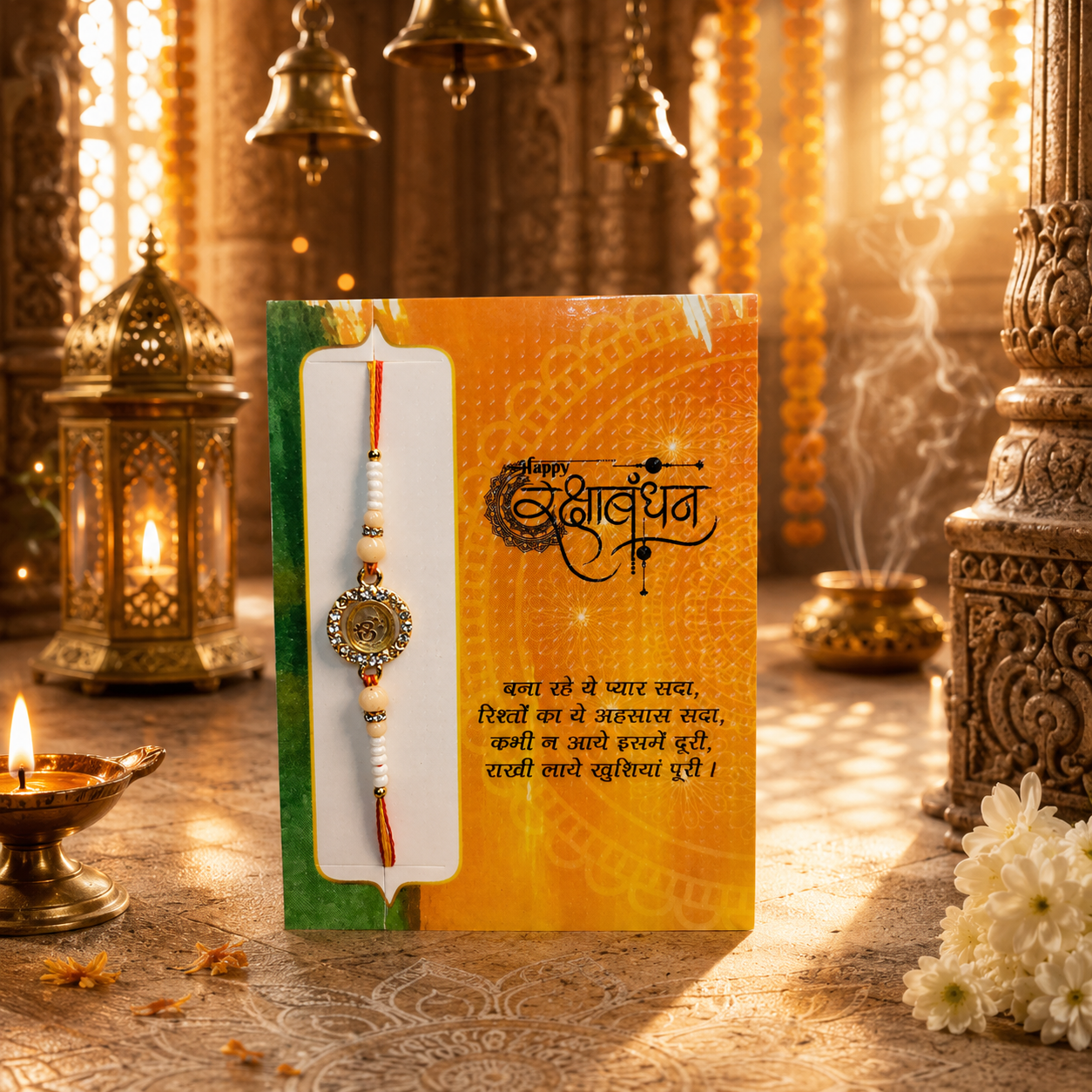 Handmade Om Rakhi pack of 2