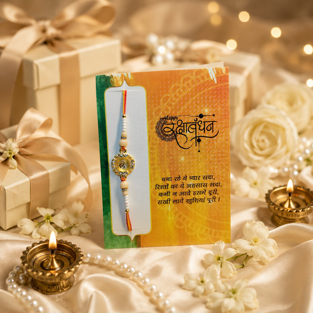 Handmade Om Rakhi pack of 2