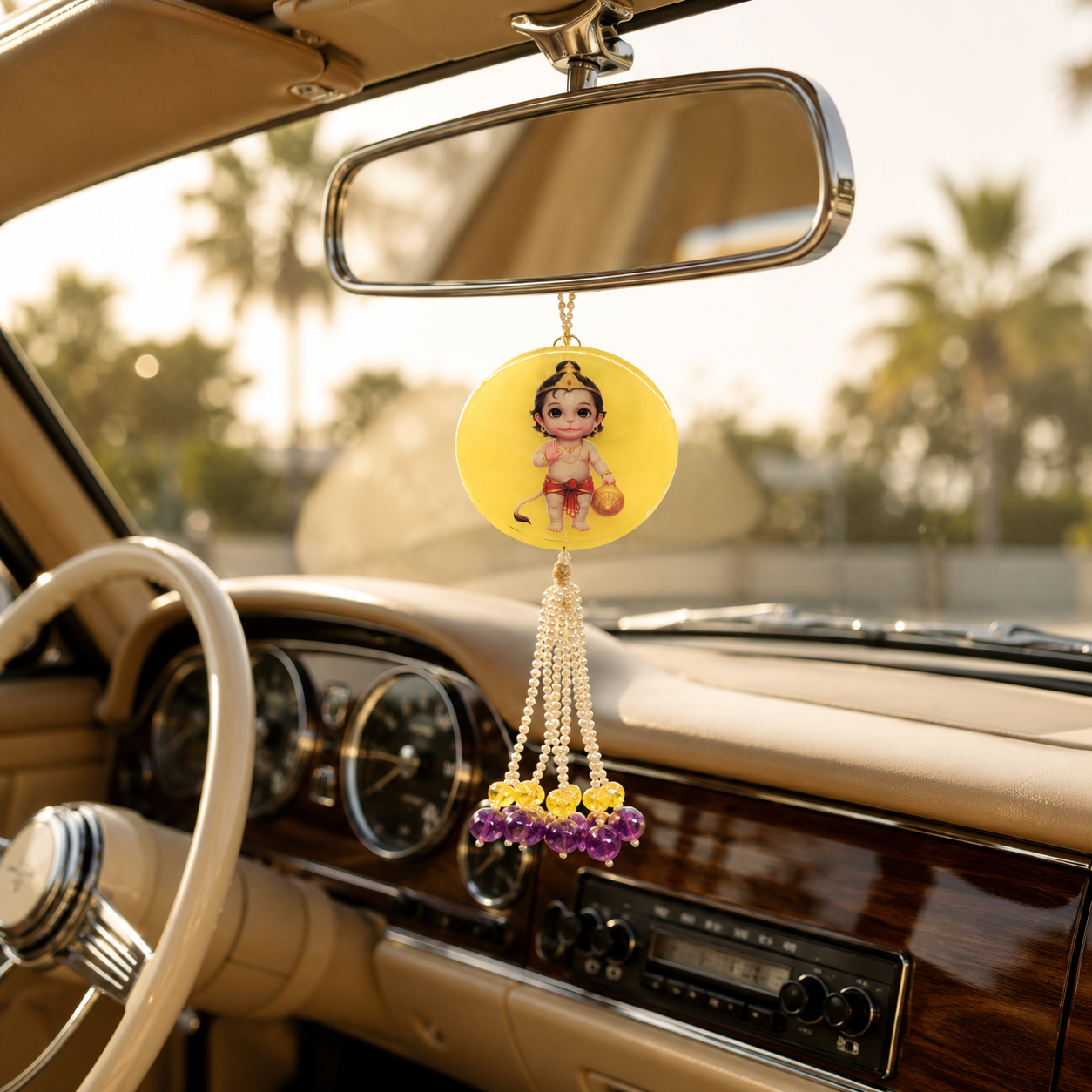 Handmade Resin lord Hanuman Car Hanging