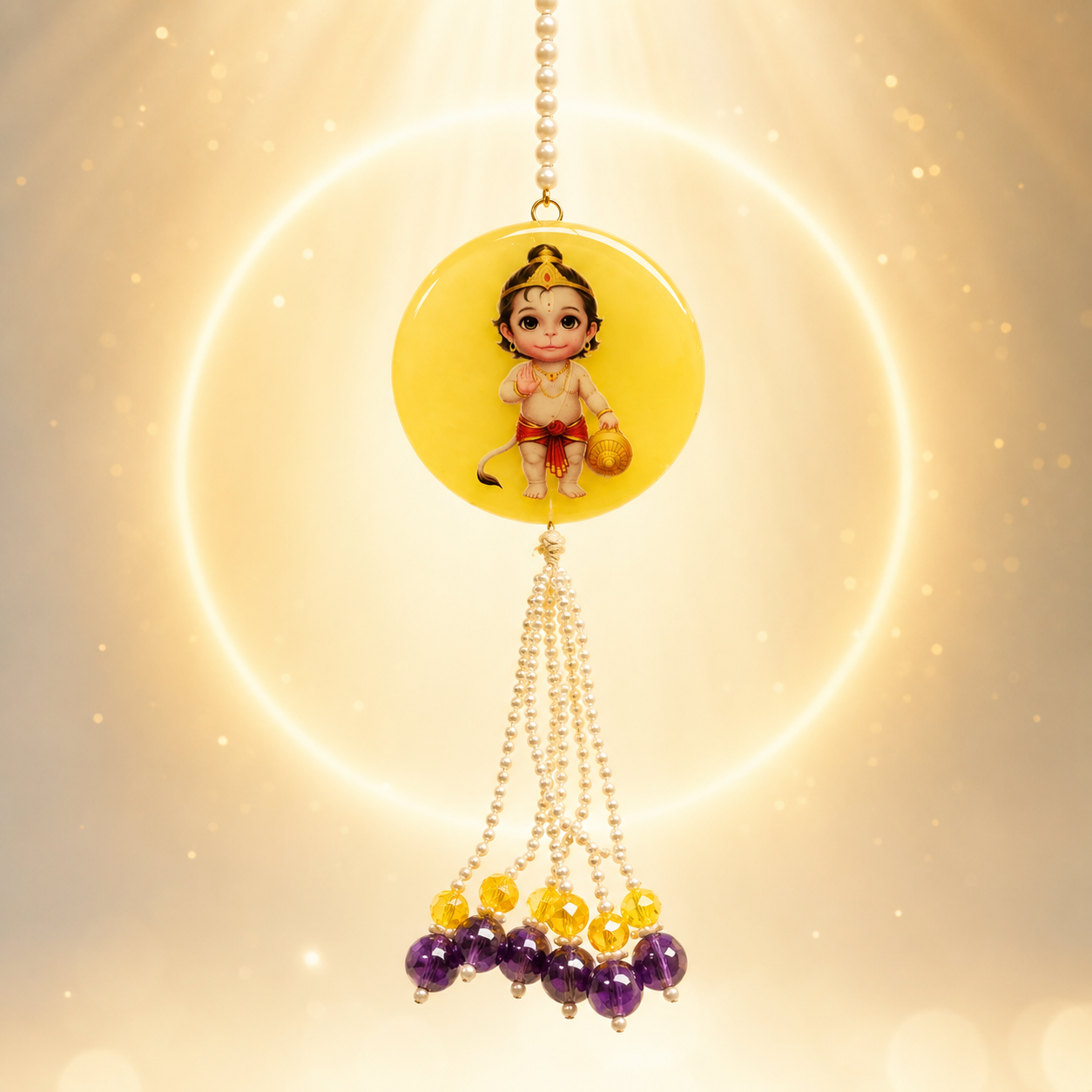 Handmade Resin lord Hanuman Car Hanging