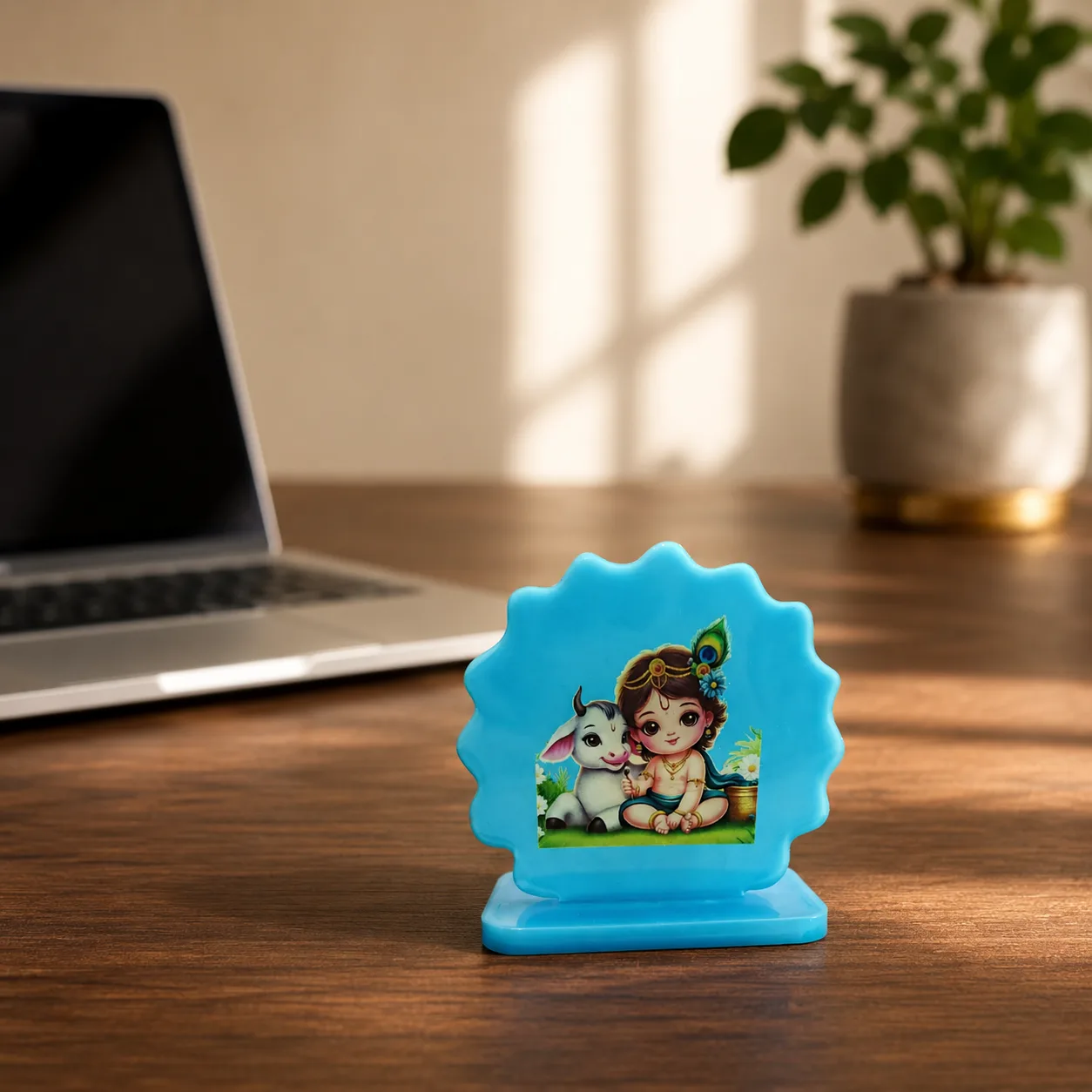 Handmade Resin Baby Krishna Car Dashboard Idol
