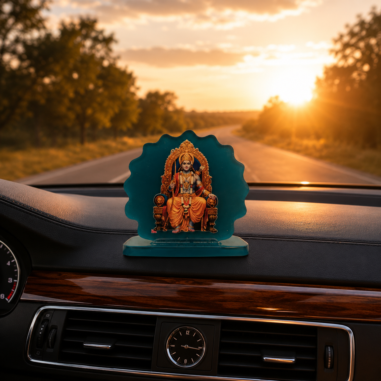 Handcrafted Shree Ram Car Dashboard Idol Set