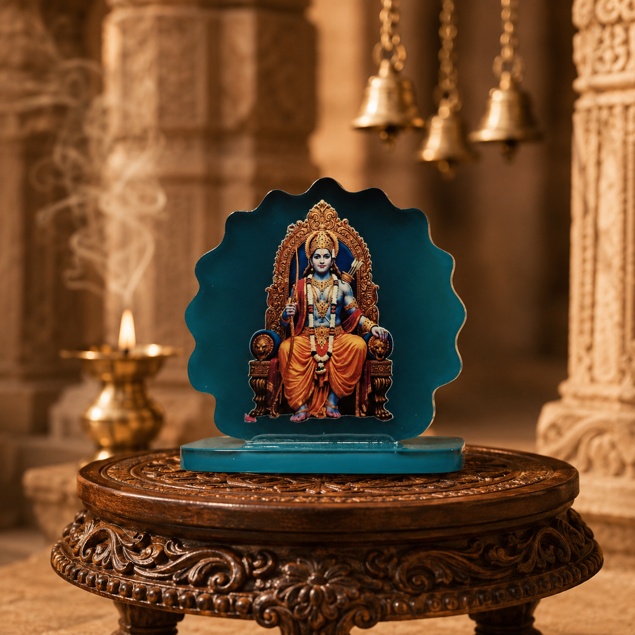 Handcrafted Shree Ram Car Dashboard Idol Set