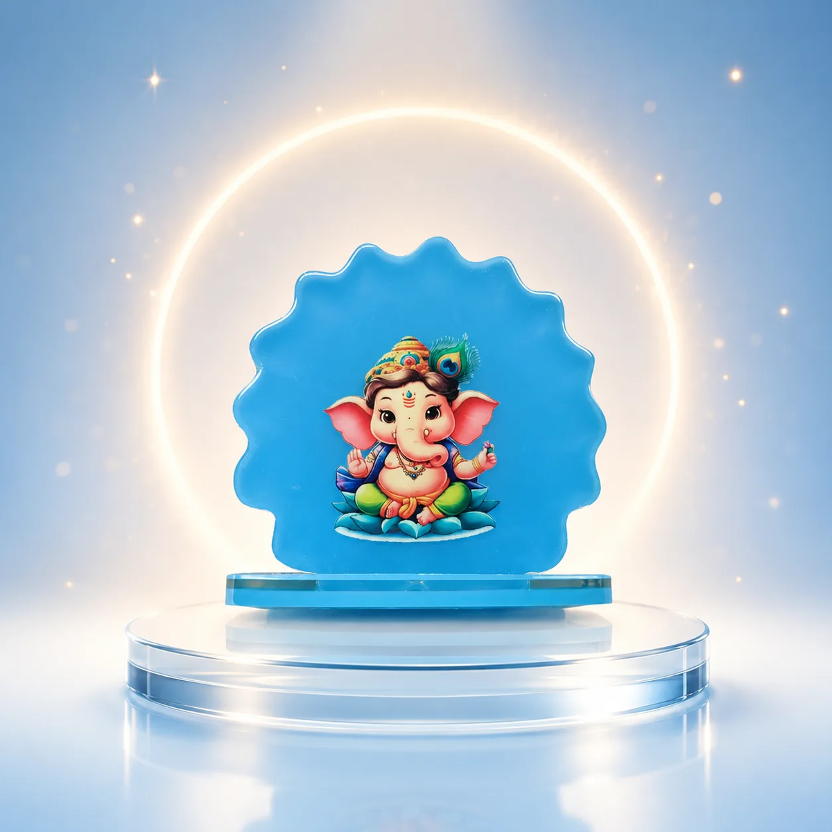 Handcrafted Ganesha Car Dashboard Idol Set