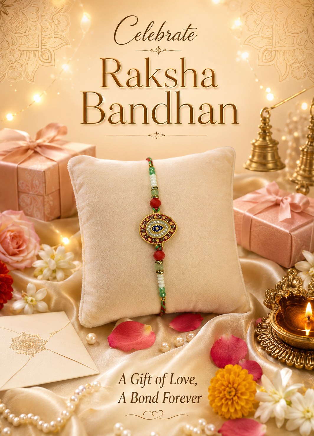 Premium Handmade Evil Eye Rakhi