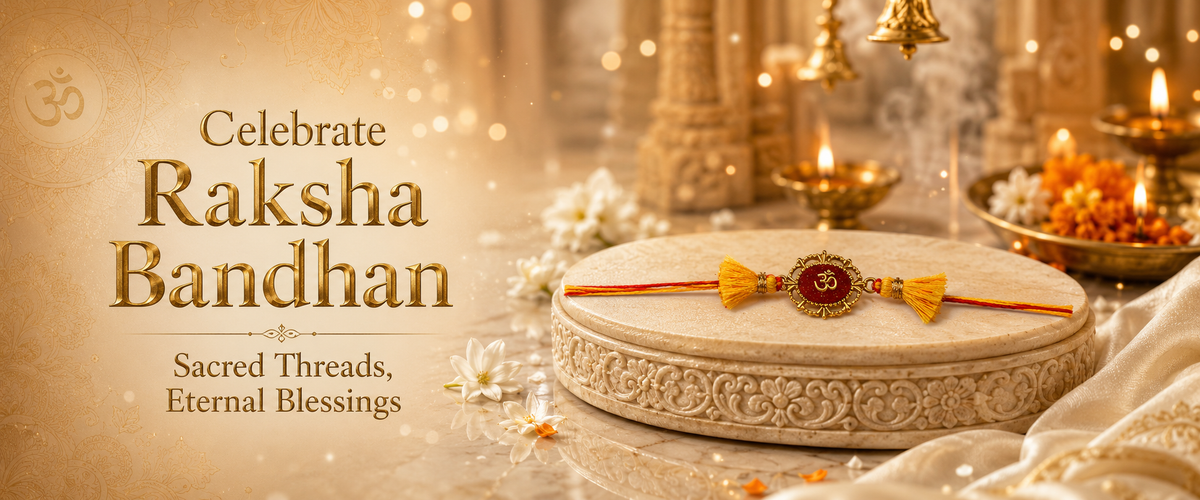 Premium Designer Raksha Bandhan Rakhi with Om Charm & Tassel