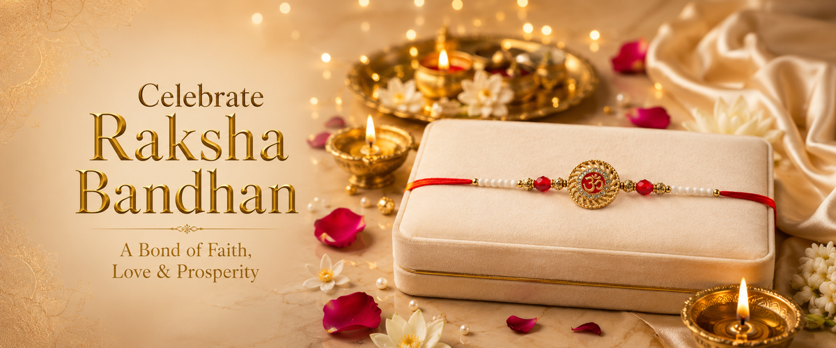 Handmade OM Rakhi for Brother |