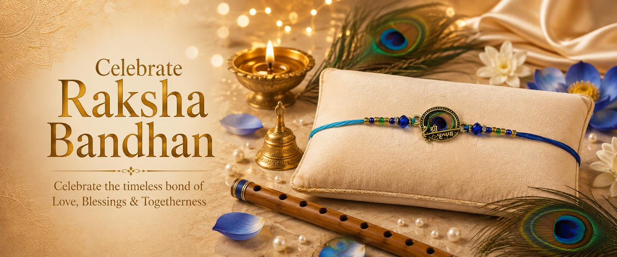 Handmade Shree Krishna Rakhi for Brother