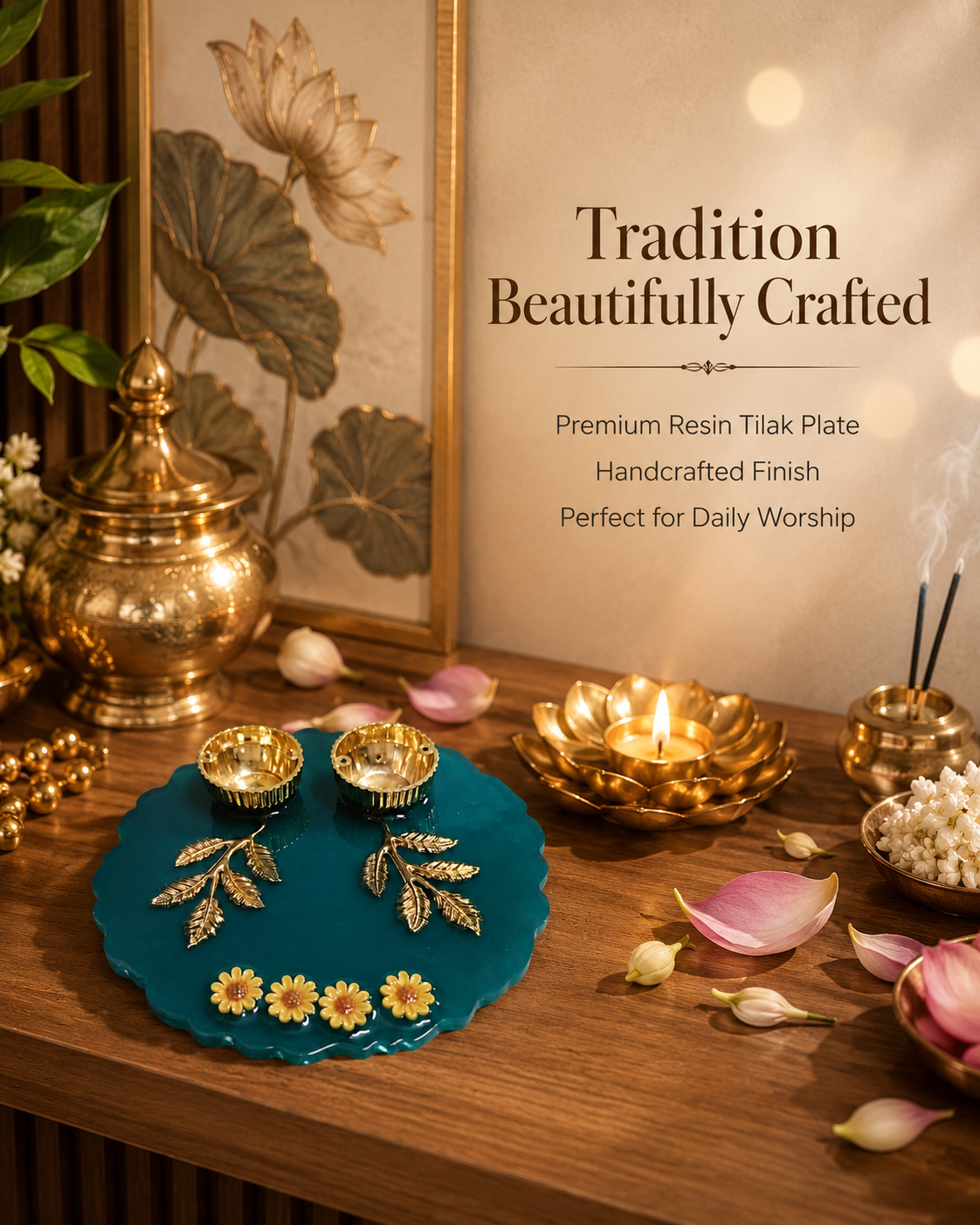 Resin tilak plate