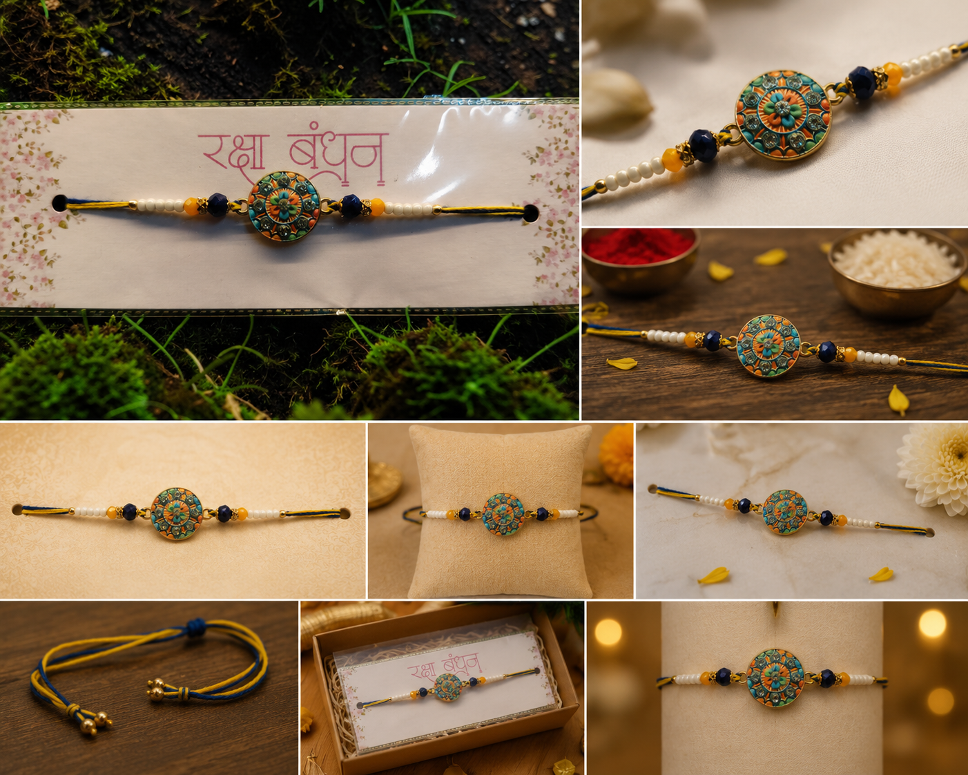 Premium Beaded Raksha Bandhan Rakhi