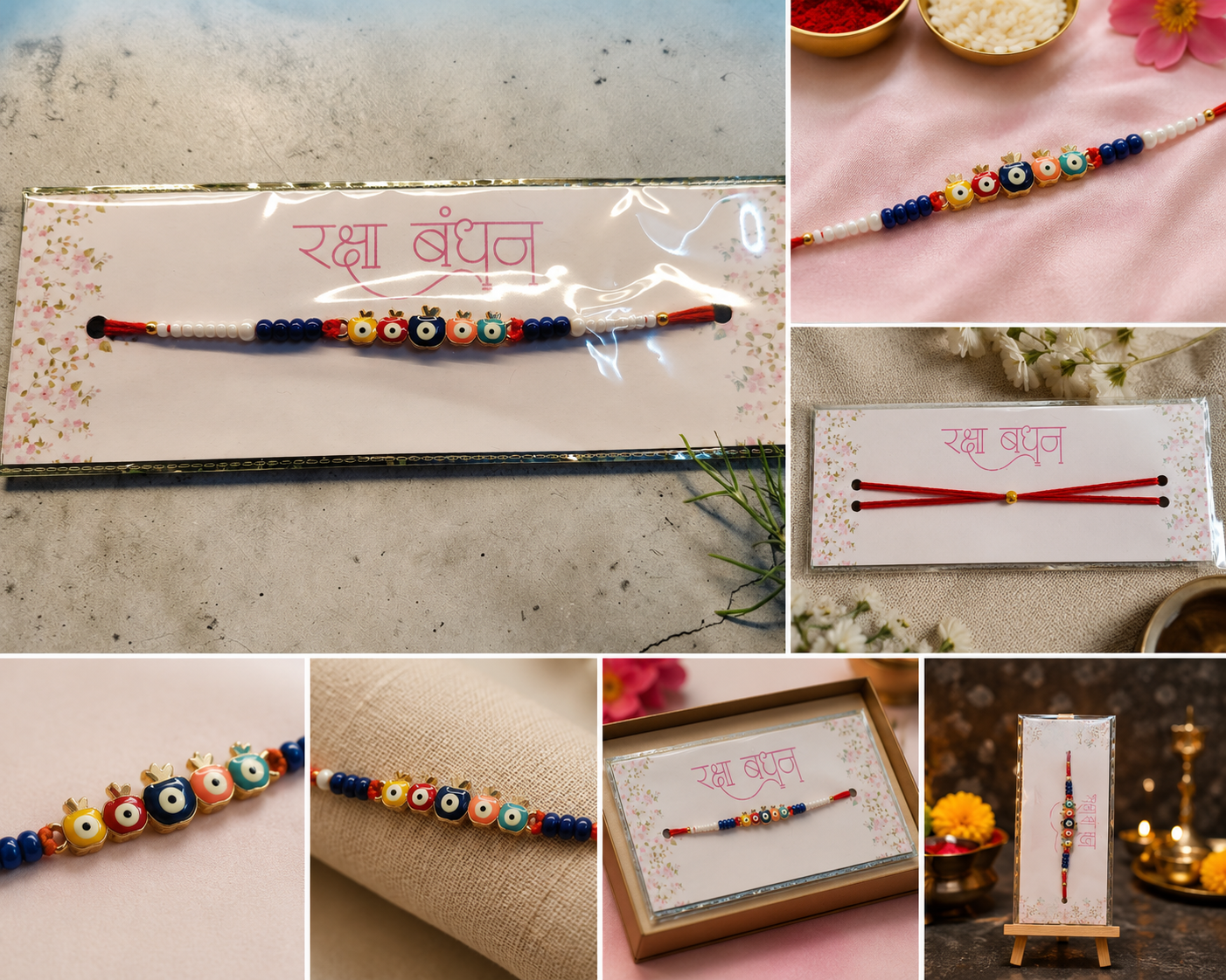 Colorful Nazar Protection Rakhi for Brother