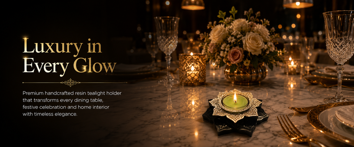 Handmade Lotus Tealight Candle Holder