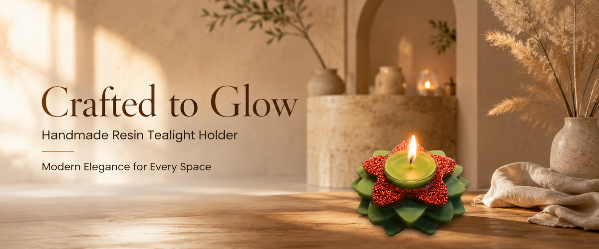Handmade Lotus Tealight Candle Holder