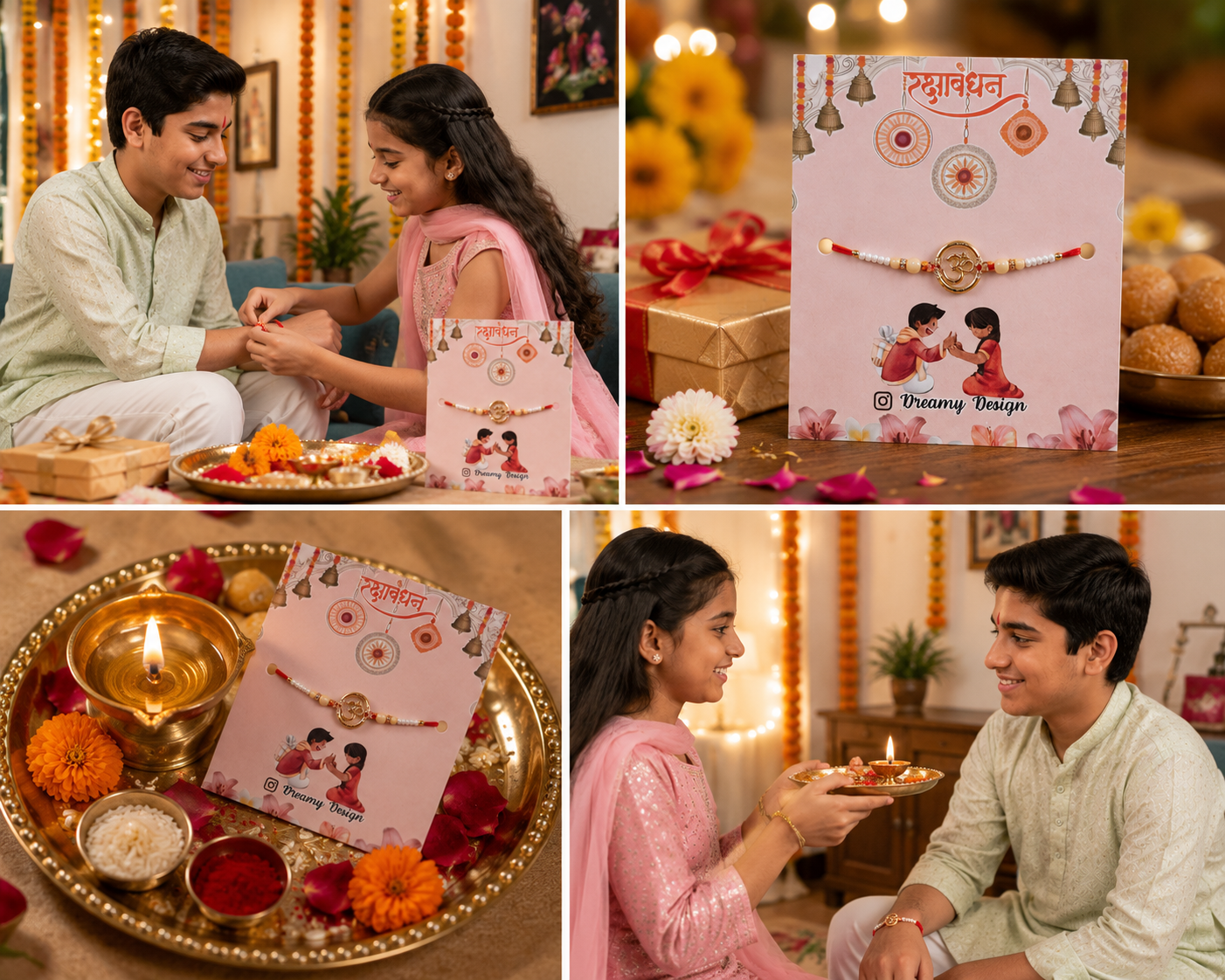 Om Rakhi for Brother Pack of 2