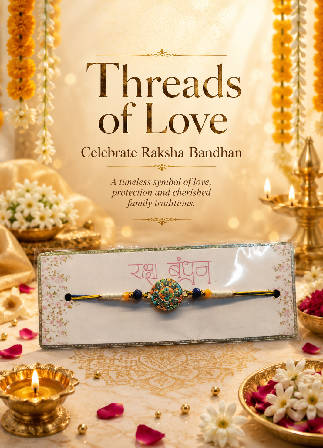 Premium Beaded Raksha Bandhan Rakhi