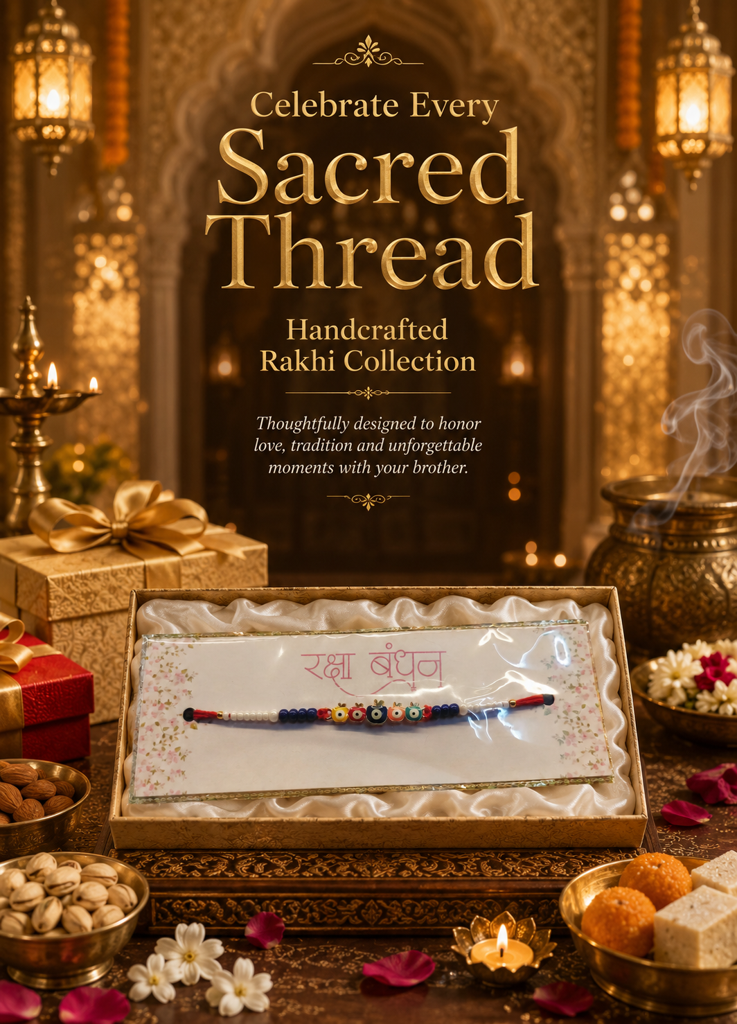 Colorful Nazar Protection Rakhi for Brother