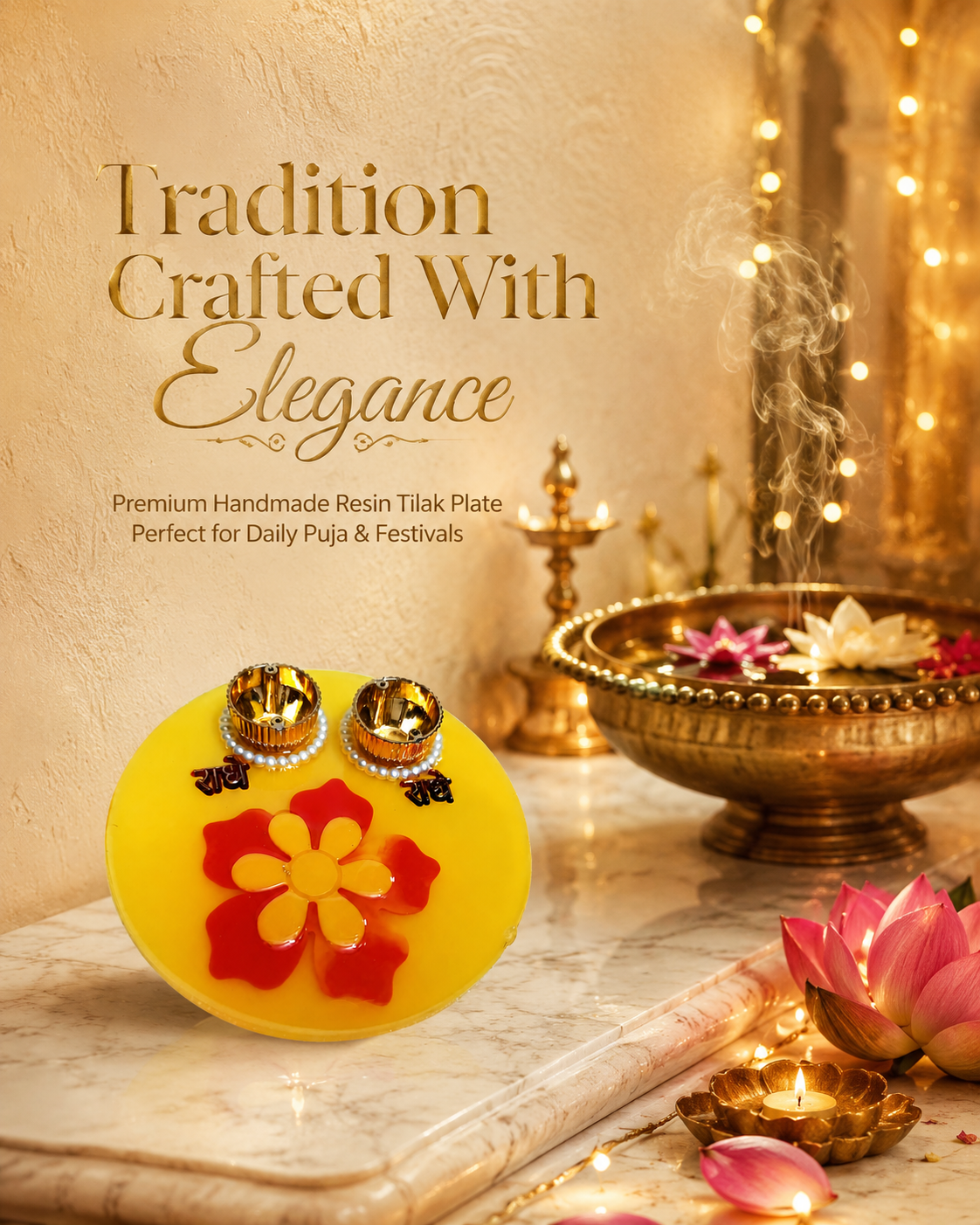 Resin tilak plate
