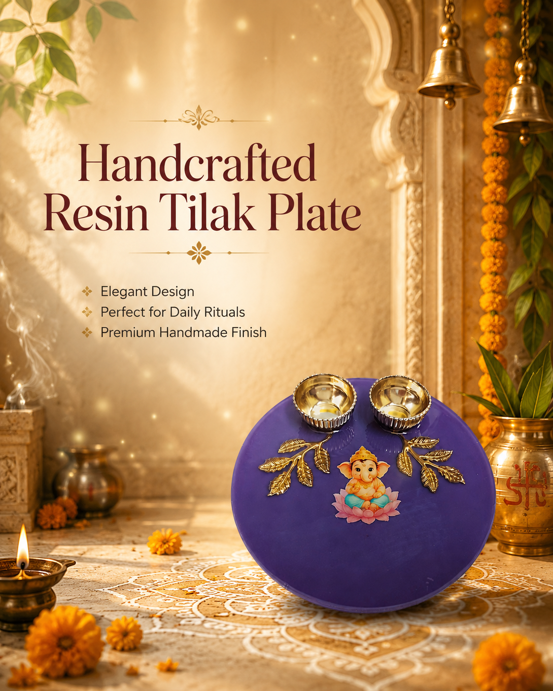 Resin tilak plate