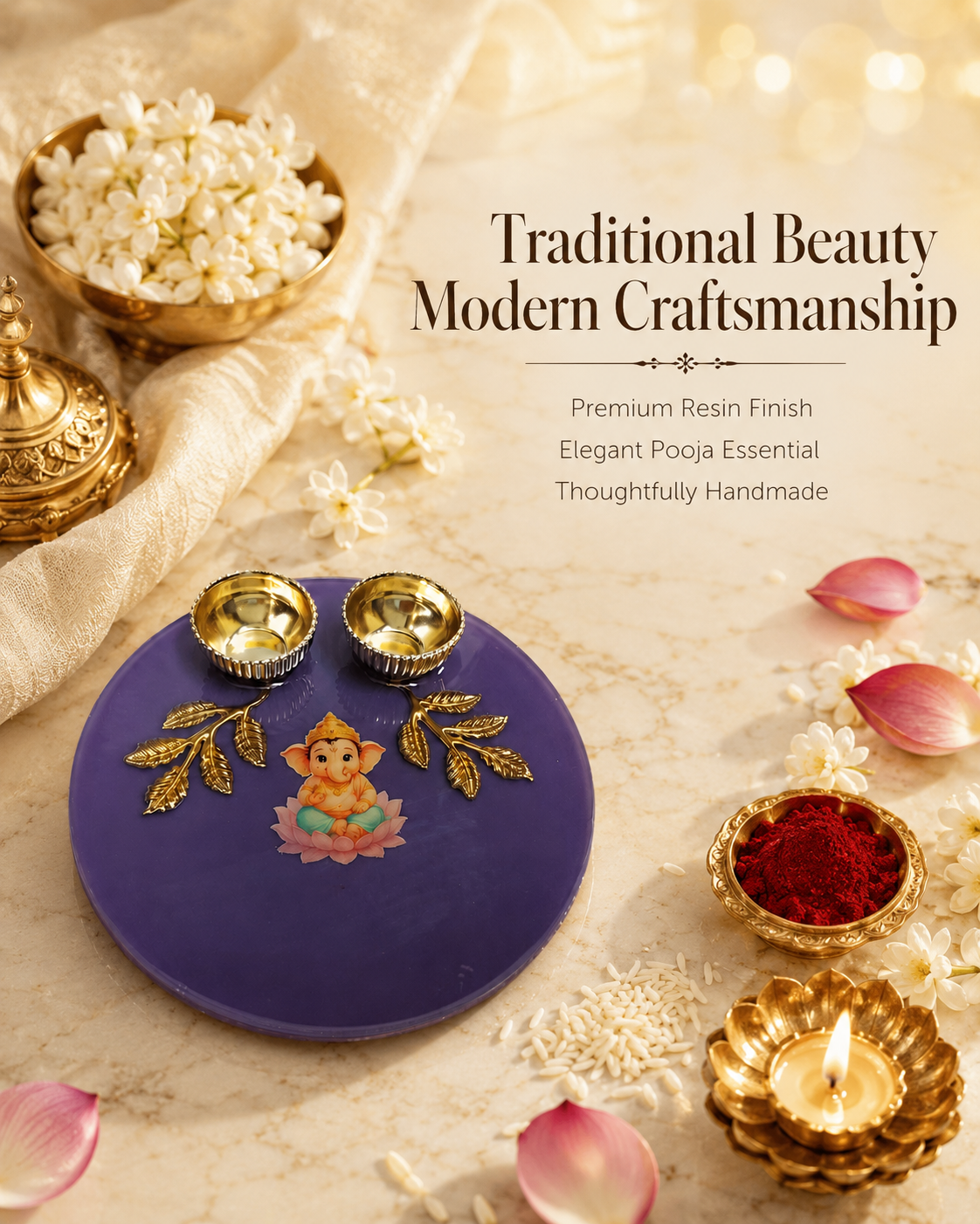 Resin tilak plate