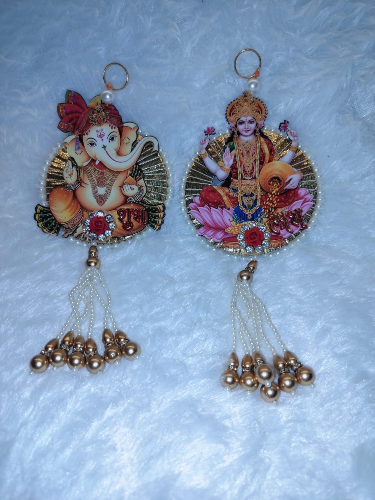 MDF laxmi ganesh door hanging